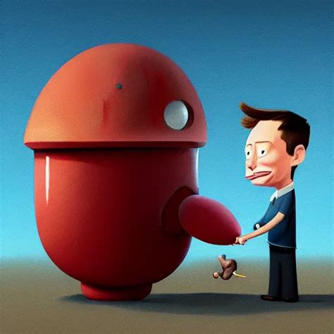 Goro Fujita Ilustration Of Elon Musk Kissing Vladimir Stable