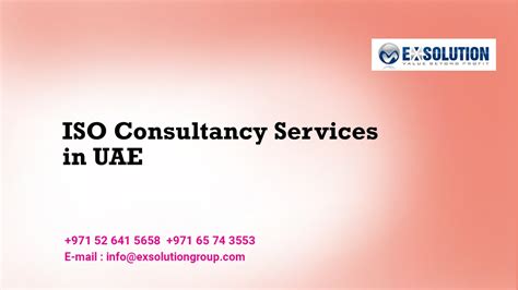 Iso Consultancy Services In Uae Exsolution Group