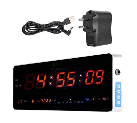 Reloj Digital Temperatura Inteligente De Pared Cm X Cm Intouch Per