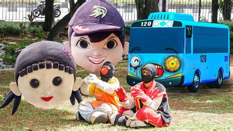 MENCARI KEPALA BADUT BOBOIBOY DAN SQUIDGAME BADUT GOPAL KERASUKAN BUS