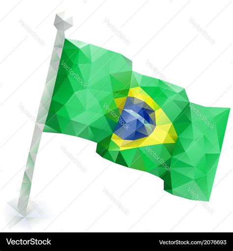 Flag brazil Royalty Free Vector Image - VectorStock