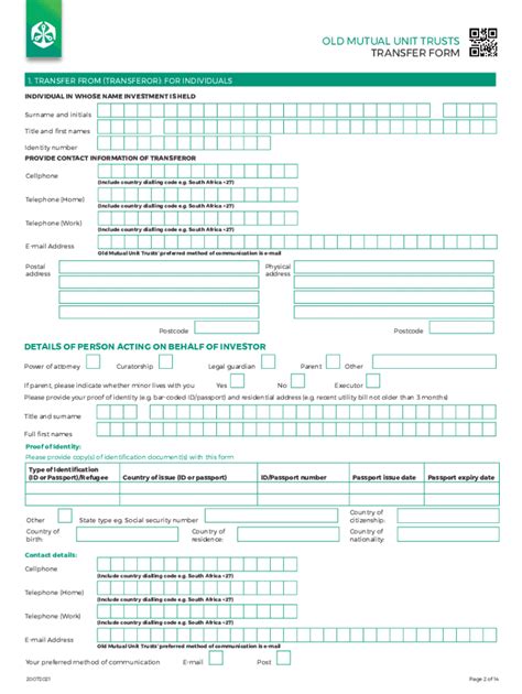 Fillable Online Old Mutual Unit Trusts Entity Buy Form Fax Email Print