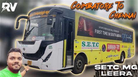 SETC BUS TRAVEL VLOG Coimbatore Kilambakkam Bus TerminusAC