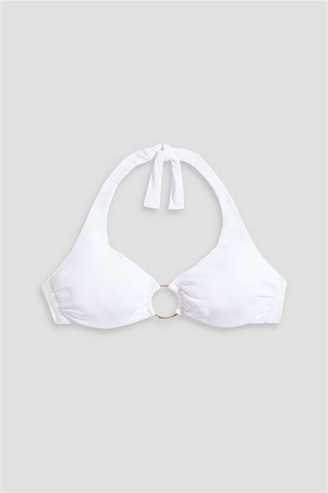 MELISSA ODABASH Brussels stretch piquè underwired triangle bikini top