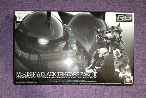 Bandai Rg Ms R A Black Tri Stars Zaku Ii Rg