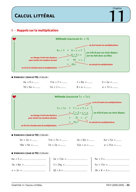 Calcul Litt Ral Cours Et Exercices Fr Alloschool