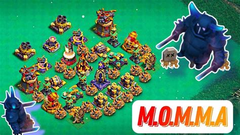 Easy Normal Hard Base Vs Momma Pekka Clash Of Clans 2022 Youtube