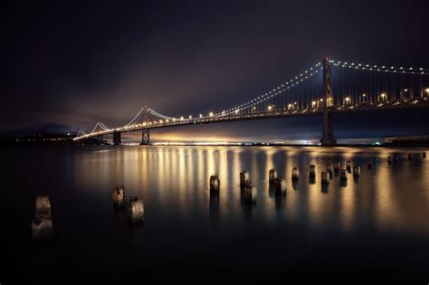 Lights River Night Bridge Cathedral Wallpaper Coolwallpapers Me