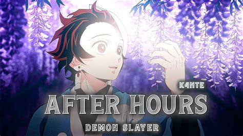 After Hours Tanjiro Demon Slayer Amv Edit Quick Edit K Youtube