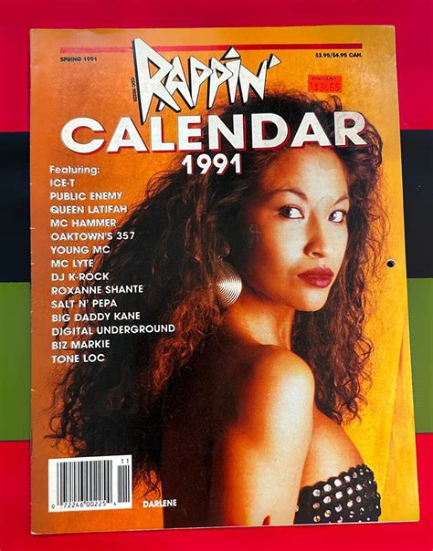 1991 Rappin Magazine Calendar Darlene Ortiz Rare Vintage Hip Hop Collectible Etsy