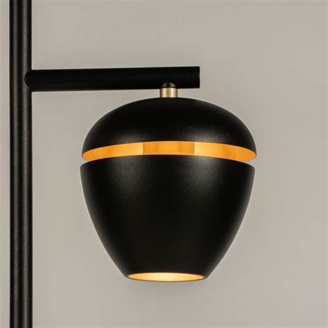 Staande Lamp Modern Retro Metaal Zwart