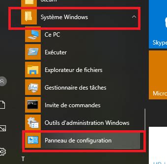 Où se trouve le panneau de configuration Windows 10