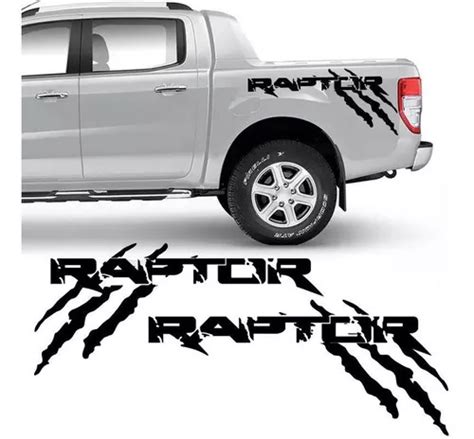 Kit Faixa Ford Ranger Raptor 2013 19 Adesivo Lateral Preto