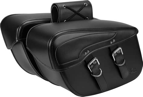 Amazon Kemimoto Synthetic Leather Motorcycle Saddlebag Large