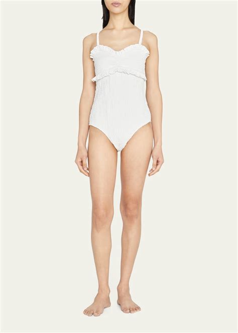 Sea Bobby Smocked One-Piece Swimsuit - Bergdorf Goodman