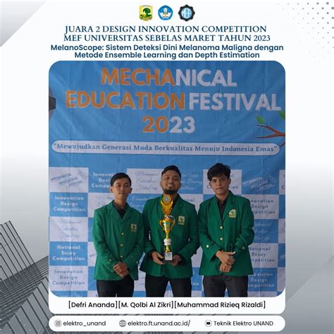 Tim Teknik Elektro Unand Meraih Juara Lomba Design And Innovation