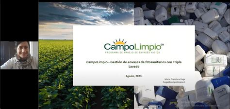 CampoLimpio realiza webinar sobre gestión de envases con Triple Lavado