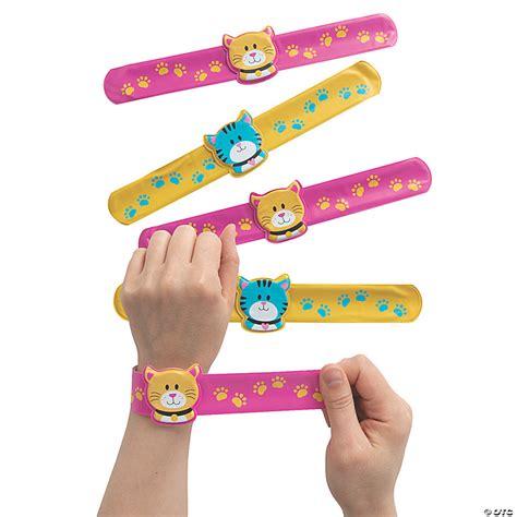 Cat Slap Bracelets With Charm 12 Pc Oriental Trading