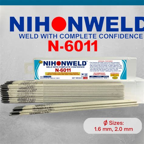 NIHONWELD WELDING ROD N 6011 PER KILO Shopee Philippines