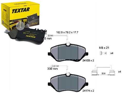 Klocki hamulcowe Textar Tex2413301 Klocki Ham Peugeot Przód 407 04607C