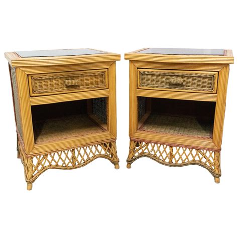Pair Of Sculptural Soft Green Mirrored And Brass Cabinets Or