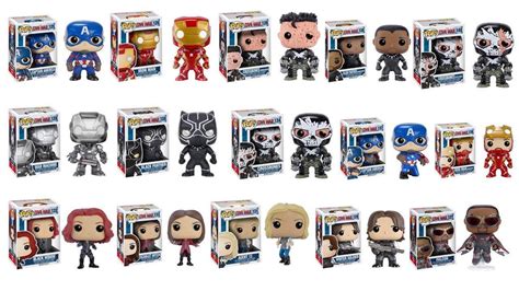 Captain America Civil War Funko Pop Line And Exclusive Pops Revealed