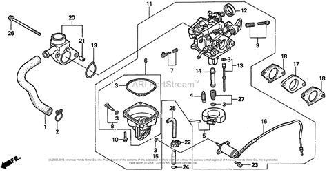 Honda Gx240 Carburetor Diagram