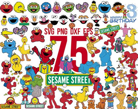 Sesame Street Svg Bundle Cookie Monster Svg Red Monster Sv Inspire