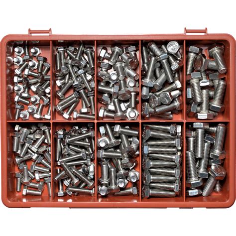 Qualfast Metric Hex Head Set Screw Kit A4 Avg 200pc 6154640k Cromwell Tools