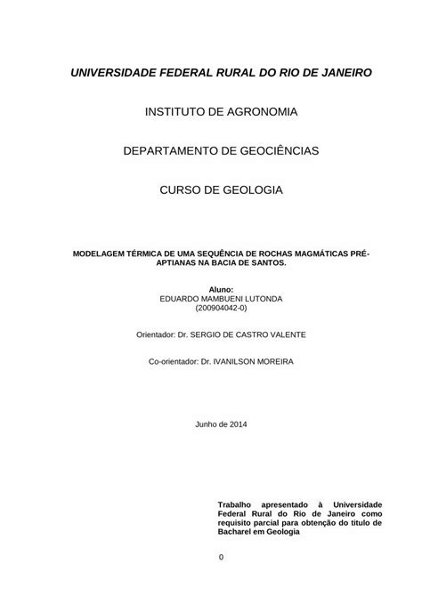 PDF UNIVERSIDADE FEDERAL RURAL DO RIO DE JANEIROr1 Ufrrj Br Degeo