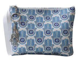 Evil Eye Inspired Clutch Bag With Silver Ornamental Hamza Charm Shop