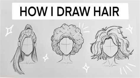 HOW I DRAW HAIR || How To Draw Long And Short Hair | ATI_art - YouTube