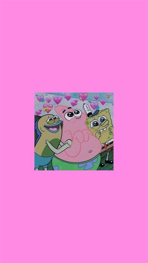 Tapeta Cute Aesthetic Spongebob Patric Śmieszne Tapety Rysunki Tapeta