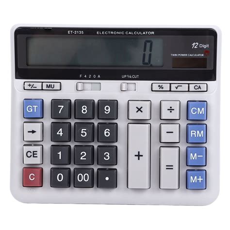 Calculadora Solar Calculadoras De Oficina Con Pantalla Clara De Teclas