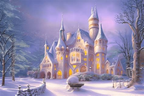 Winter Wonderland Castle · Creative Fabrica