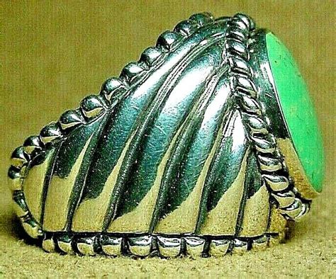 Big Vintage Navajo Carolyn Pollack Relios Sterling Si Gem