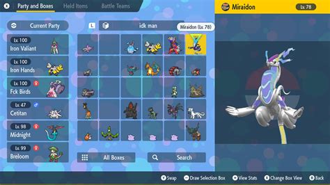 Shiny Miraidon Over Battle And Ride Form Pokemon Scarlet Violet Mods