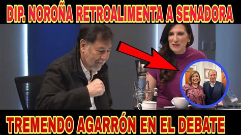 Dip Noroña deja en ridiculo en debate a la senadora Kenia por foto