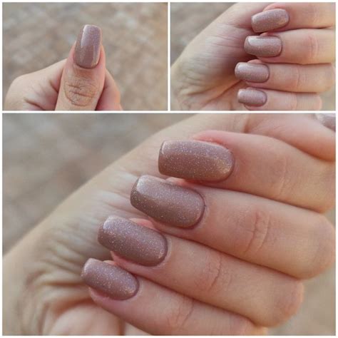 Nails Nude Glitter