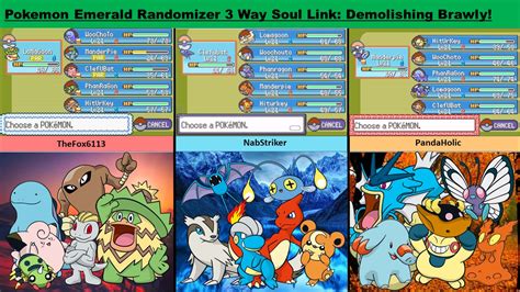 Pokemon Emerald Randomizer 3 Way Soul Link Demolishing Brawly With