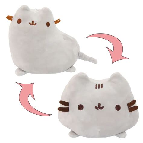 Soft Reversible Double Sided Mood Flip Cat Doll Cartoon Anime Cute Plushie Stuffed Toys Plushie