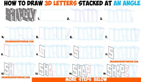 Steps How To Draw D Block Letters