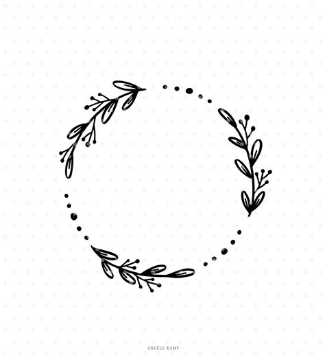 Leaf Wreath Silhouette SVG Leaf Wreath Clip Art Leaf Wreath Silhouette ...