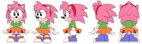 Hooded Chaos Gamingverse Amy Rose Model Sheet By Powerhoodz On Deviantart