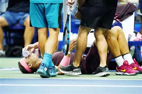 Us Open Rafael Nadal Overcomes Freak Racquet Injury And Fabio