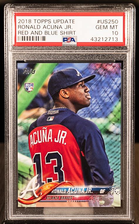 43212713 RONALD ACUNA JR 2018 Topps Update US250 Red And Blue Shirt SP