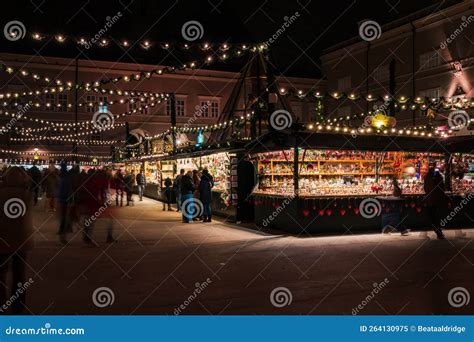 Christmas Market In Salzburg Austria Editorial Image Image Of City