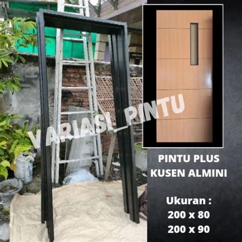 Jual Satu Set Pintu Kamar Dengan Kusen Alumunium Set Pintu Dengan