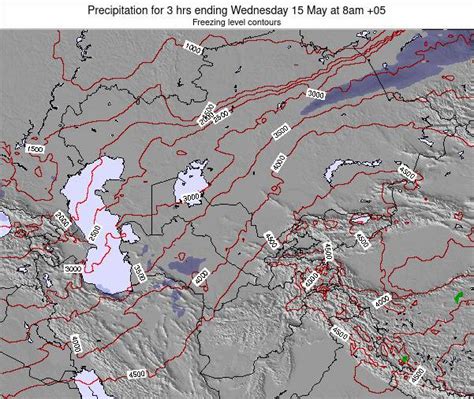 Uzbekistan Precipitation For 3 Hrs Ending Sunday 08 Dec At 8pm 05