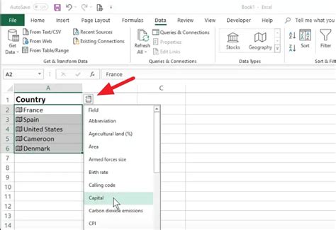 How To Use Geography Data Type In Excel